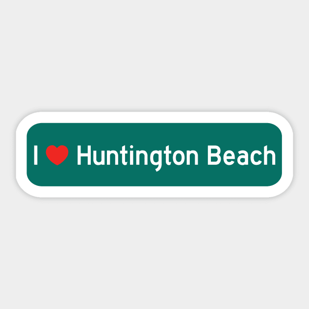 I Love Huntington Beach! Sticker by MysticTimeline